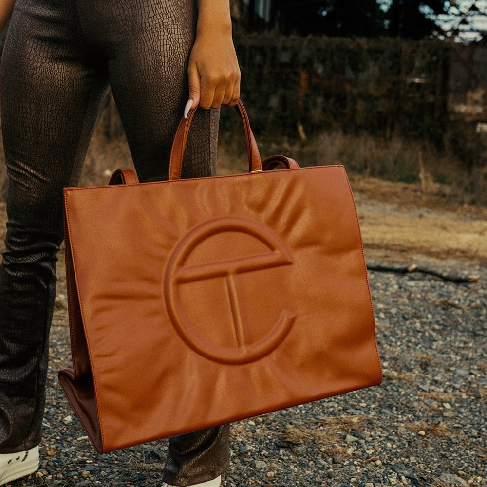 Brown Large Telfar bag